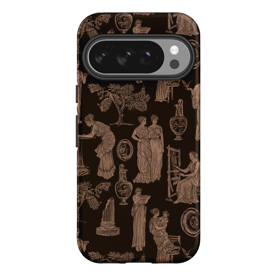 Symposium Burnt Umber Printed Phone Cases Google Pixel 10 Pro / Armoured by Veronica Tucker - The Dairy