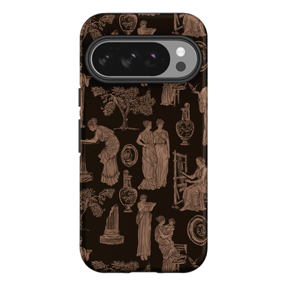 Symposium Burnt Umber Printed Phone Cases Google Pixel 10 Pro / Armoured by Veronica Tucker - The Dairy
