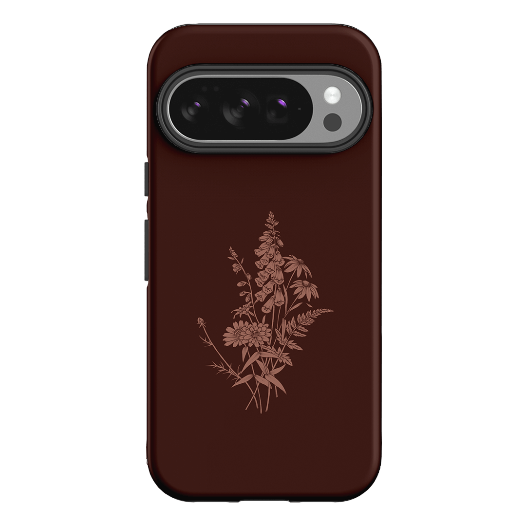 Wildflowers Mocha Printed Phone Cases Google Pixel 10 Pro / Armoured by Typoflora - The Dairy