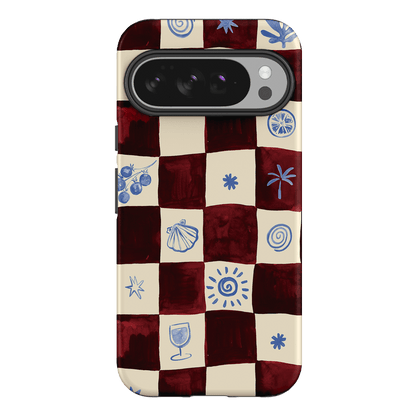 Afternoon Mezze Maroon Printed Phone Cases Google Pixel 10 Pro XL / Armoured by Charlie Taylor - The Dairy