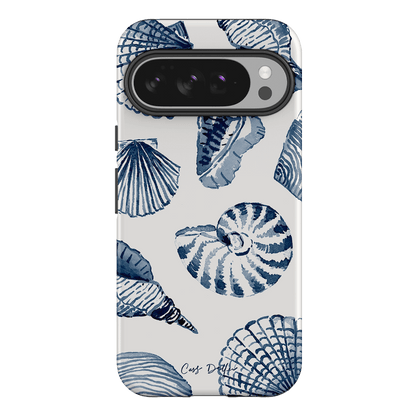 Blue Shells Printed Phone Cases Google Pixel 10 Pro XL / Armoured by Cass Deller - The Dairy