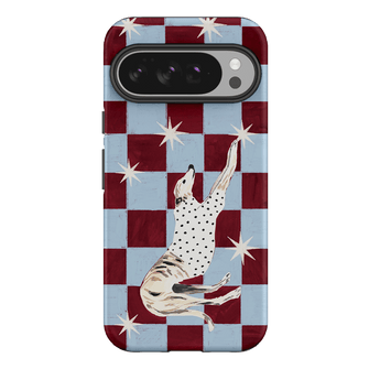 Check Greyhound Blue Printed Phone Cases Google Pixel 10 Pro XL / Armoured by Lisa Hu - The Dairy