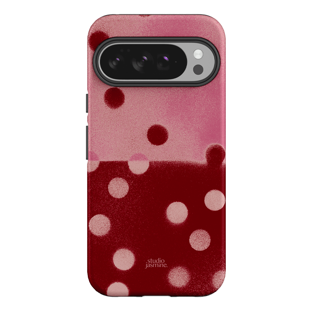 Cherry Polka Dot Printed Phone Cases Google Pixel 10 Pro XL / Armoured by Jasmine Dowling - The Dairy