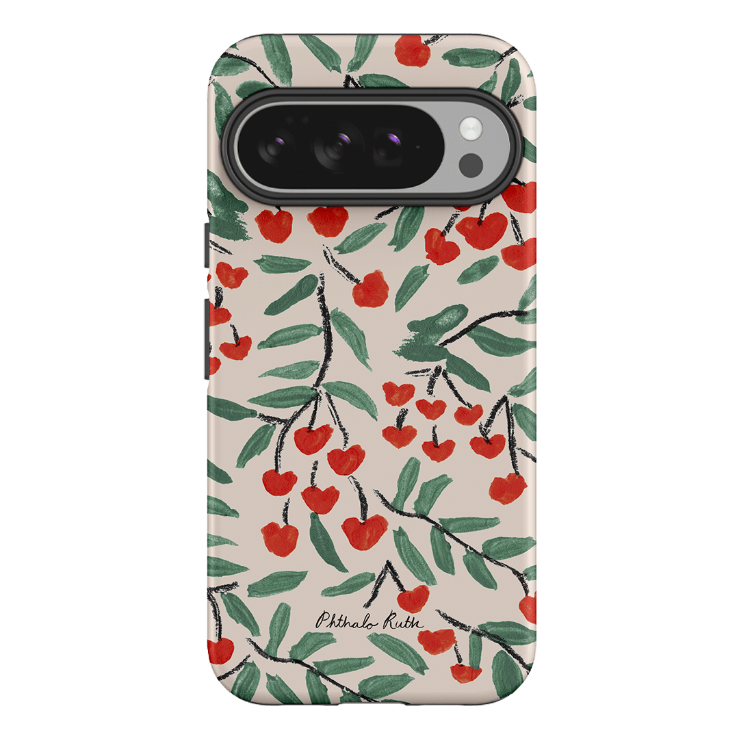Cherry Love Printed Phone Cases Google Pixel 10 Pro XL / Armoured by Phthalo Ruth - The Dairy