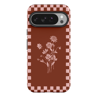 Dahlia Check Printed Phone Cases Google Pixel 10 Pro XL / Armoured by Typoflora - The Dairy