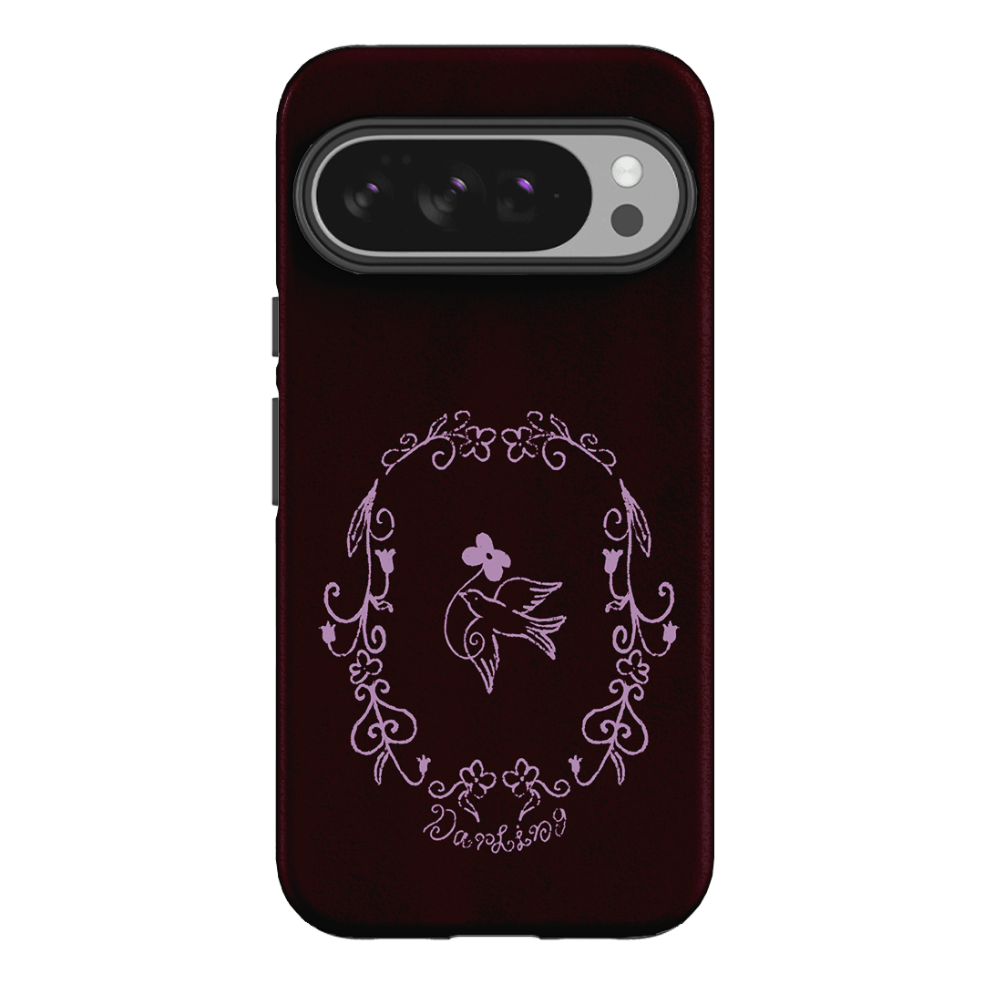Darling Burgundy Printed Phone Cases by The Dairy - The Dairy