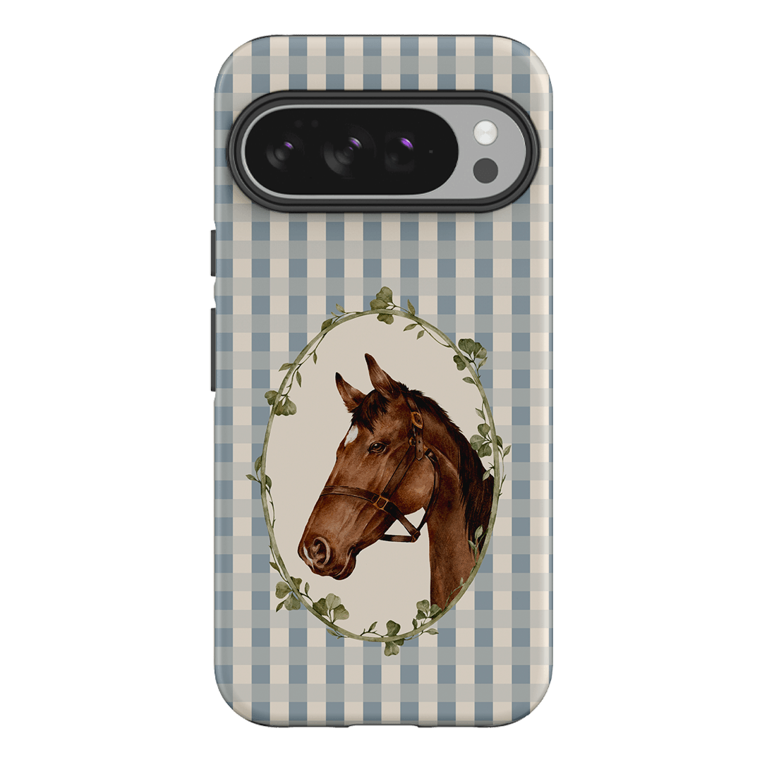 Gingham Horse Printed Phone Cases Google Pixel 10 Pro XL / Armoured by Kasiags Art - The Dairy