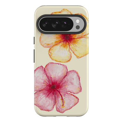 Hibiscus Flower Yellow Printed Phone Cases Google Pixel 10 Pro XL / Armoured by BG. Studio - The Dairy