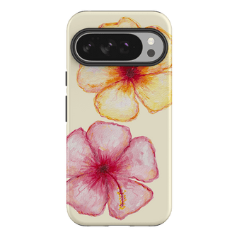 Hibiscus Flower Yellow Printed Phone Cases Google Pixel 10 Pro XL / Armoured by BG. Studio - The Dairy