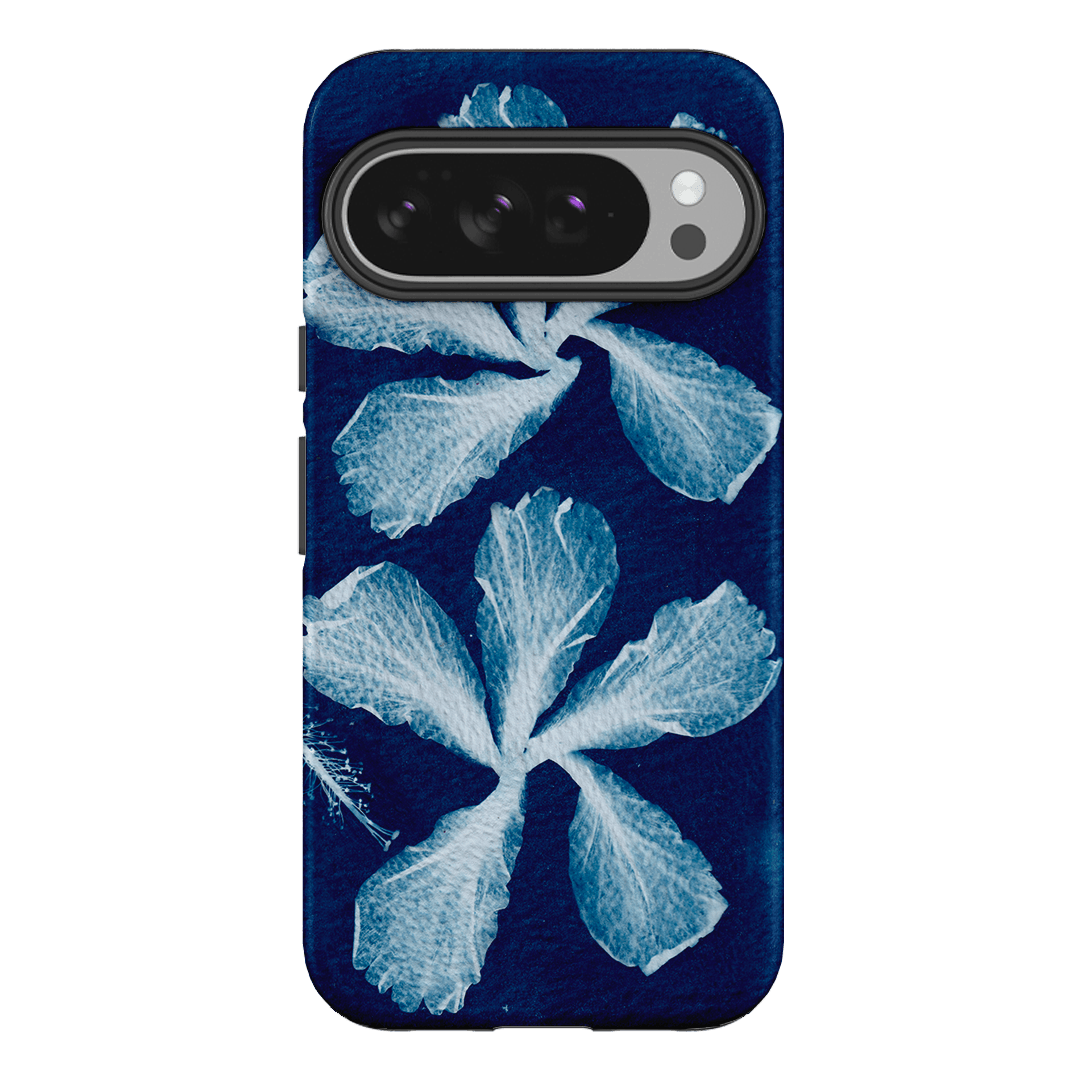 Hibiscus Cyanotype Printed Phone Cases Google Pixel 10 Pro XL / Armoured by Sally Hungerford - The Dairy