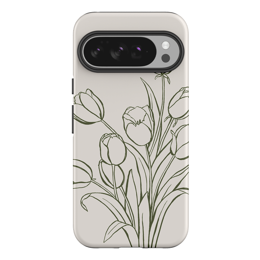 Inked Tulips Printed Phone Cases Google Pixel 10 Pro XL / Armoured by Typoflora - The Dairy
