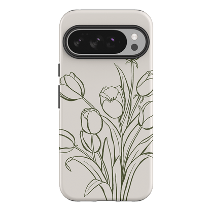 Inked Tulips Printed Phone Cases Google Pixel 10 Pro XL / Armoured by Typoflora - The Dairy