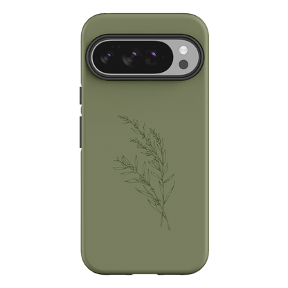 Khaki Wattle Printed Phone Cases Google Pixel 10 Pro XL / Armoured by Typoflora - The Dairy