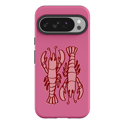 Lobster Love Pink Printed Phone Cases Google Pixel 10 Pro XL / Armoured by The Dairy - The Dairy