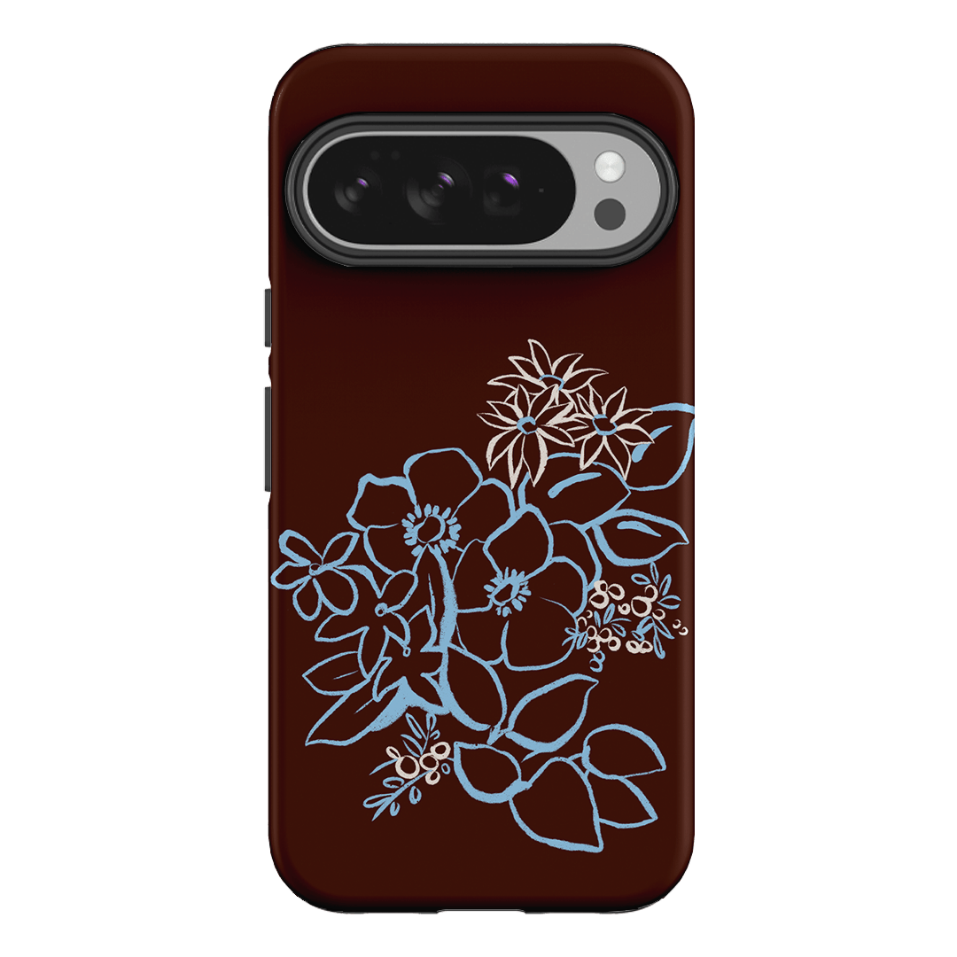 Mocha Posy Printed Phone Cases Google Pixel 10 Pro XL / Armoured by Typoflora - The Dairy