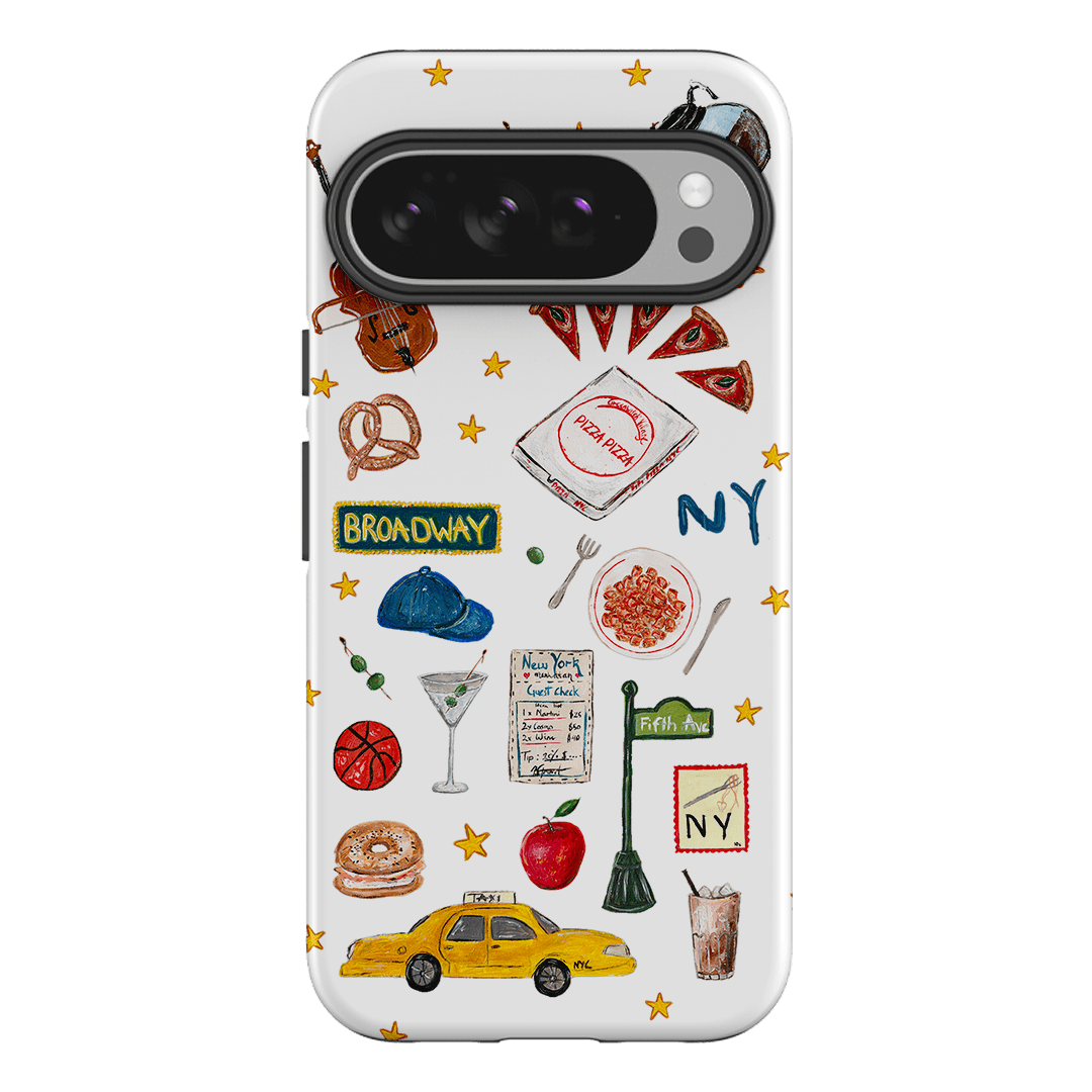 NYC White Printed Phone Cases Google Pixel 10 Pro XL / Armoured by BG. Studio - The Dairy