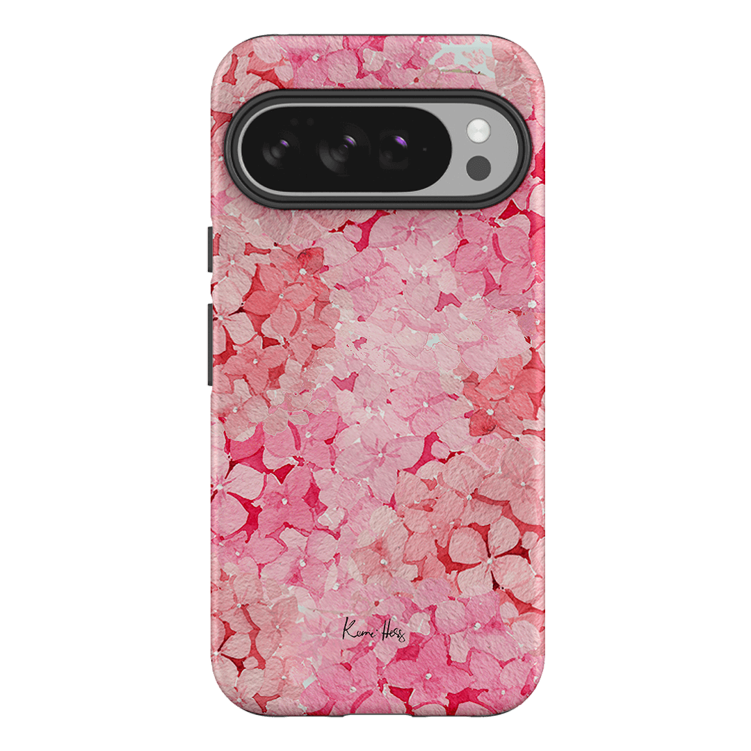 Hydrangea Pink Printed Phone Cases Google Pixel 10 Pro XL / Armoured by Kerrie Hess - The Dairy