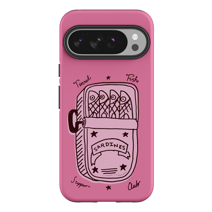 Sardine Social Pink Printed Phone Cases Google Pixel 10 Pro XL / Armoured by The Dairy - The Dairy