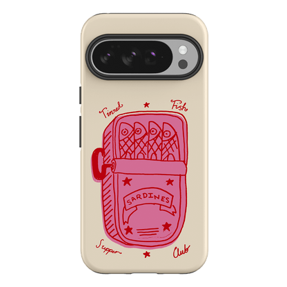 Sardine Social Red Printed Phone Cases Google Pixel 10 Pro XL / Armoured by The Dairy - The Dairy