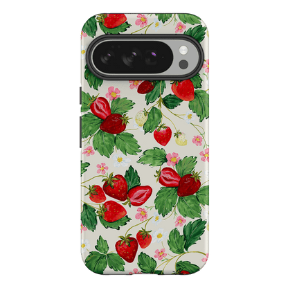 Strawberry Patch Printed Phone Cases Google Pixel 10 Pro XL / Armoured by Ellie Mae - The Dairy