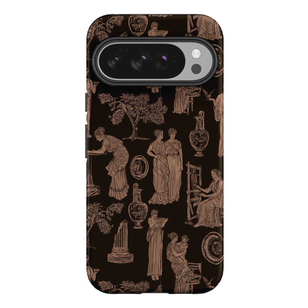 Symposium Burnt Umber Printed Phone Cases Google Pixel 10 Pro XL / Armoured by Veronica Tucker - The Dairy