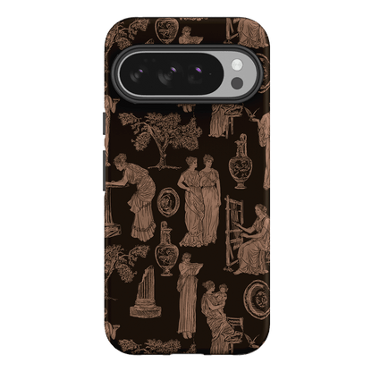 Symposium Burnt Umber Printed Phone Cases Google Pixel 10 Pro XL / Armoured by Veronica Tucker - The Dairy