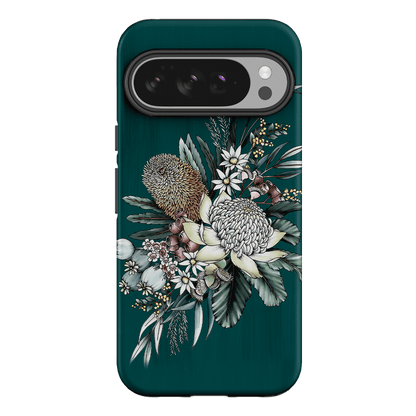 Teal Native Printed Phone Cases Google Pixel 10 Pro XL / Armoured by Typoflora - The Dairy