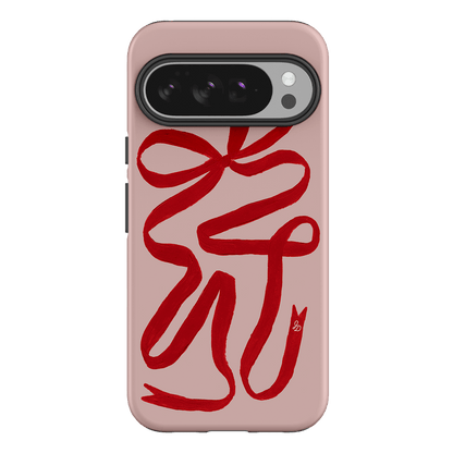 Valentine Ribbon Printed Phone Cases Google Pixel 10 Pro XL / Armoured by Jasmine Dowling - The Dairy