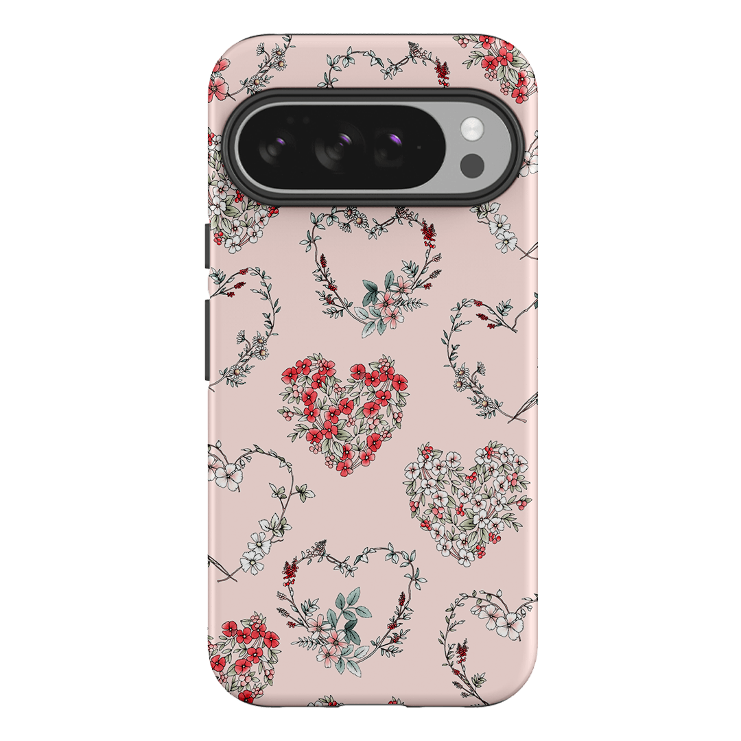 Wild Heart Wreath Printed Phone Cases Google Pixel 10 Pro XL / Armoured by Typoflora - The Dairy