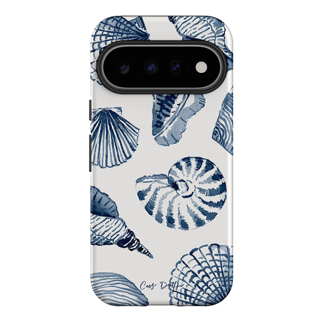 Blue Shells Printed Phone Cases Google Pixel 11 / Armoured by Cass Deller - The Dairy