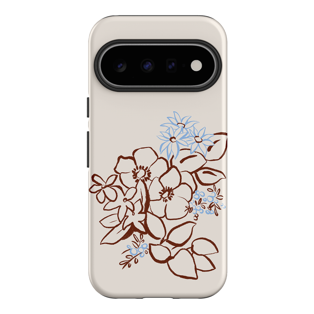 Cream Posy Printed Phone Cases Google Pixel 11 / Armoured by Typoflora - The Dairy