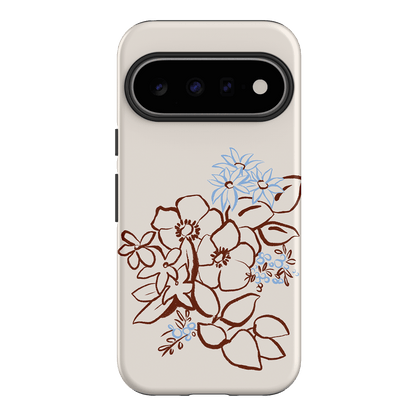 Cream Posy Printed Phone Cases Google Pixel 11 / Armoured by Typoflora - The Dairy