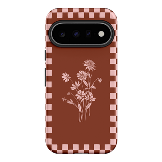Dahlia Check Printed Phone Cases Google Pixel 11 / Armoured by Typoflora - The Dairy