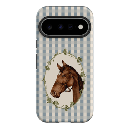 Gingham Horse Printed Phone Cases Google Pixel 11 / Armoured by Kasiags Art - The Dairy