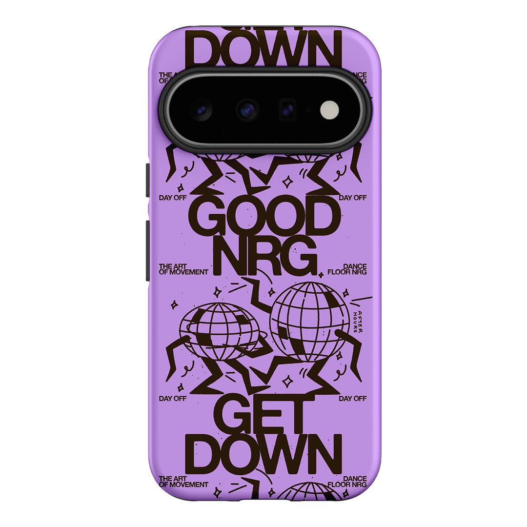 Good Energy in Purple Printed Phone Cases Google Pixel 11 / Armoured by After Hours - The Dairy