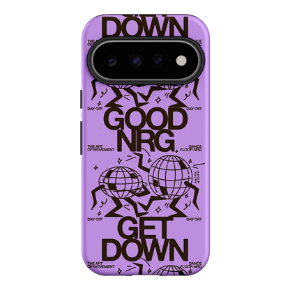 Good Energy in Purple Printed Phone Cases Google Pixel 11 / Armoured by After Hours - The Dairy
