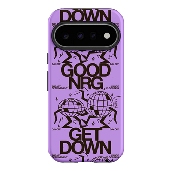 Good Energy in Purple Printed Phone Cases Google Pixel 11 / Armoured by After Hours - The Dairy