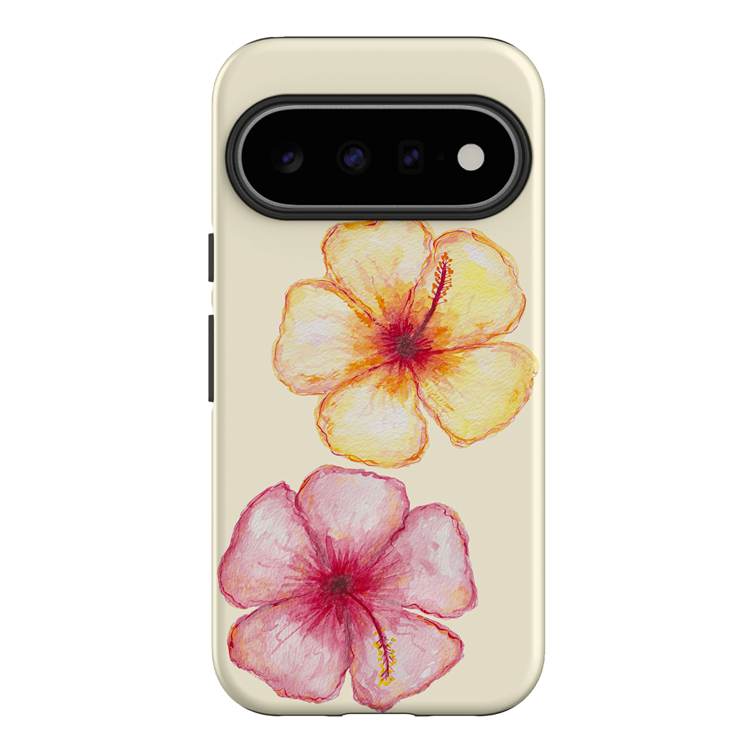 Hibiscus Flower Yellow Printed Phone Cases Google Pixel 11 / Armoured by BG. Studio - The Dairy