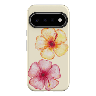 Hibiscus Flower Yellow Printed Phone Cases Google Pixel 11 / Armoured by BG. Studio - The Dairy