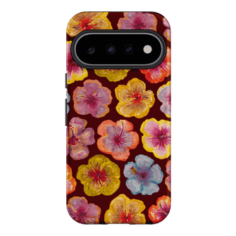 Hibiscus Holiday Rouge Printed Phone Cases Google Pixel 11 / Armoured by BG. Studio - The Dairy