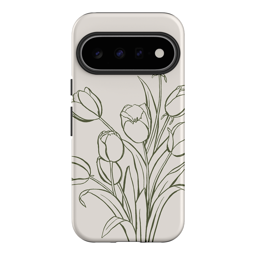 Inked Tulips Printed Phone Cases Google Pixel 11 / Armoured by Typoflora - The Dairy