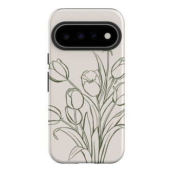Inked Tulips Printed Phone Cases Google Pixel 11 / Armoured by Typoflora - The Dairy