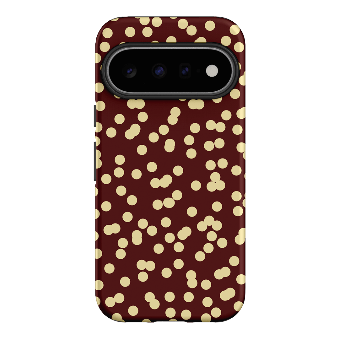 Mini Confetti Burgundy Butter Printed Phone Cases Google Pixel 11 / Armoured by Veronica Tucker - The Dairy