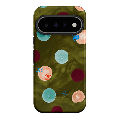 Olive Spot Printed Phone Cases Google Pixel 11 / Armoured by Charlie Taylor - The Dairy