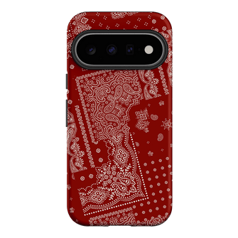 Paisley Crimson Printed Phone Cases Google Pixel 11 / Armoured by The Dairy - The Dairy