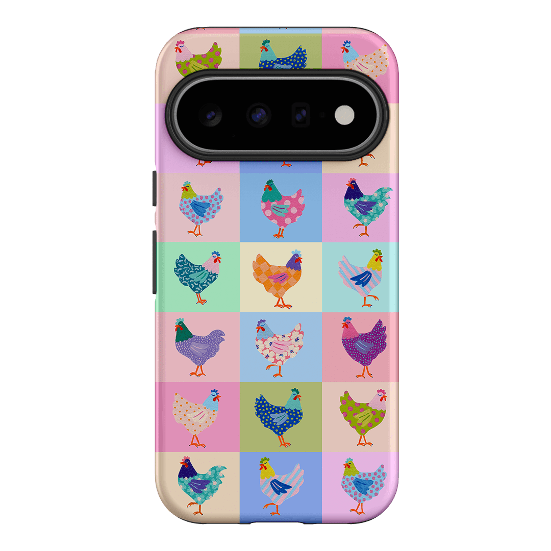 Pastel Chickens Printed Phone Cases Google Pixel 11 / Armoured by Kayla Henley - The Dairy