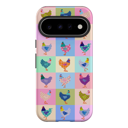 Pastel Chickens Printed Phone Cases Google Pixel 11 / Armoured by Kayla Henley - The Dairy