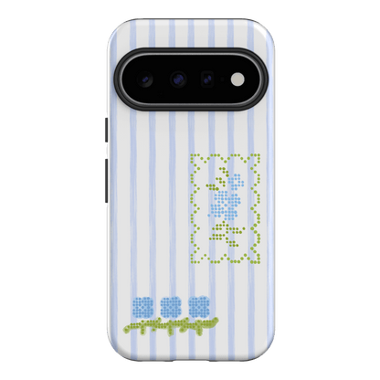 Patchwork Blue Printed Phone Cases Google Pixel 11 / Armoured by Kayla Carr - The Dairy