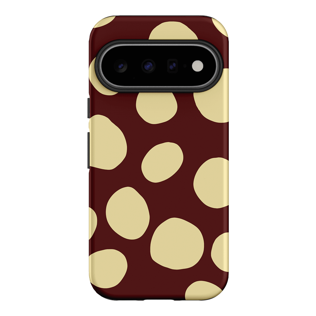 Pebbles Burgundy Butter Printed Phone Cases Google Pixel 11 / Armoured by Veronica Tucker - The Dairy