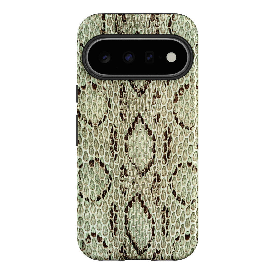 Pistachio Python Printed Phone Cases Google Pixel 11 / Armoured by The Dairy - The Dairy